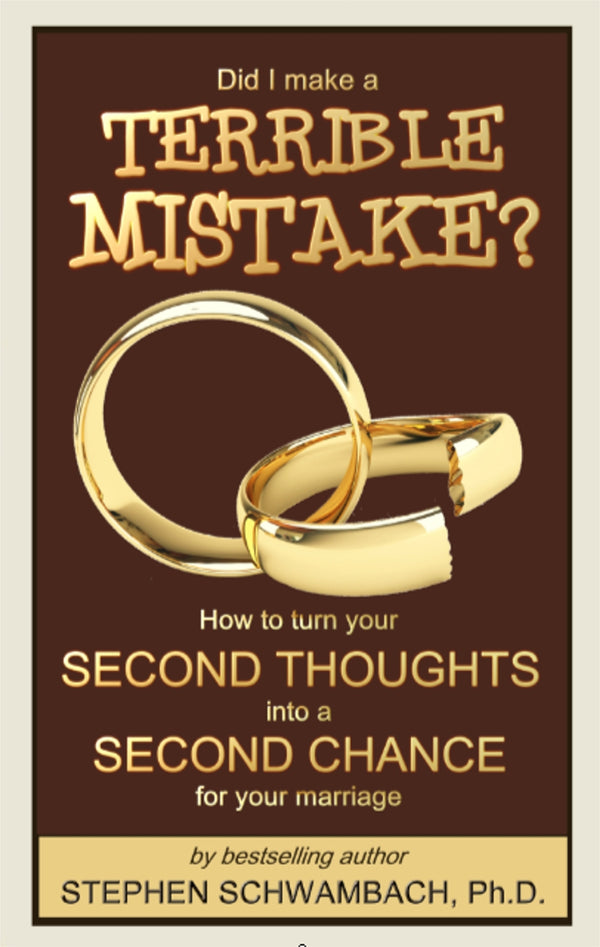 You're stuck in a relationship with someone you are starting not to like at all. Let bestselling author Stephen Schwambach show you how to turn your SECOND THOUGHTS...into an exciting SECOND CHANCE.